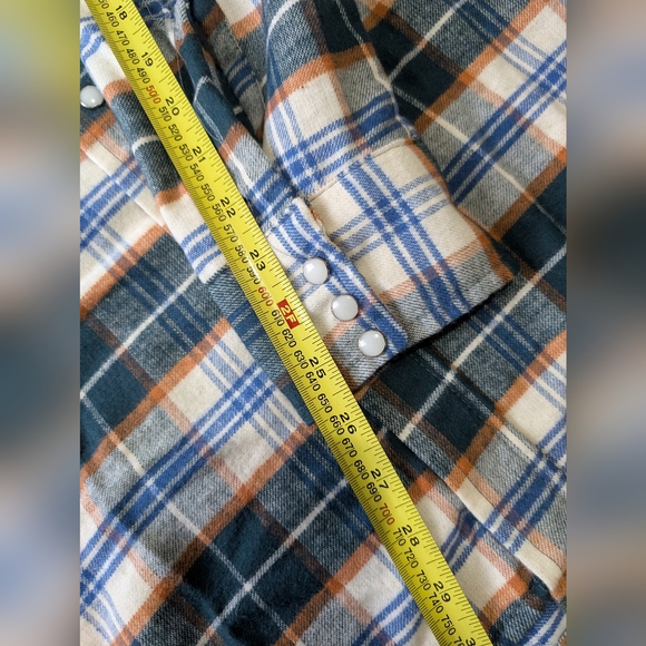 VTG NWT Dakota By Five Brother Pearl Snap Plaid Flannel shirt Sz XL - Picture 16 of 16